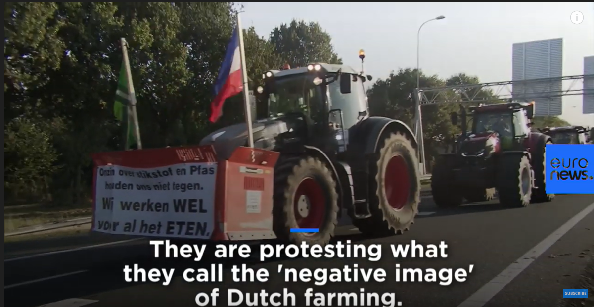 სპუტნიკის მანიპულაცია, თითქოს ევროპელი ფერმერები საყოველთაო სიღატაკეს აპროტესტებენ "