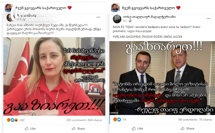 Trolls Spread Fabricated Quotes about Namakhvani HPP Attributed to President Erdoğan and Turkish Ambassador to Georgia ;