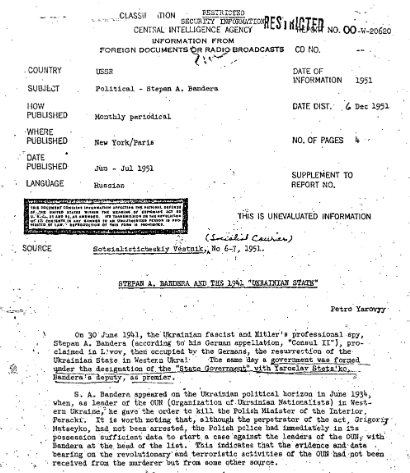 CIA-ს დოკუმენტი თუ რუსეთის Sotstialistichaskiy Vestnik-ის სტატია სტეპან ბანდერაზე Screenshot 5 9 CIA-ს დოკუმენტი თუ რუსეთის Sotstialistichaskiy Vestnik-ის სტატია სტეპან ბანდერაზე