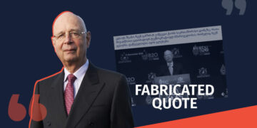 gaqhalbebuli tsitata shvabi eng Fabcrcated Quote in the Name of Klaus Schwab Disseminated on Social Media