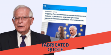 Fabricated Article about Joseph Borrell in the Name of Deutsche Welle Fabricated Article about Joseph Borrell in the Name of Deutsche Welle