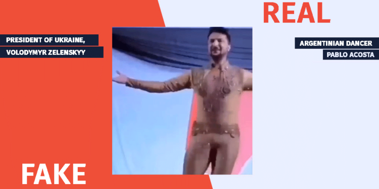 Videofabrication of President Zelenskyys Dance Disseminated on Social Media Factchecker DB