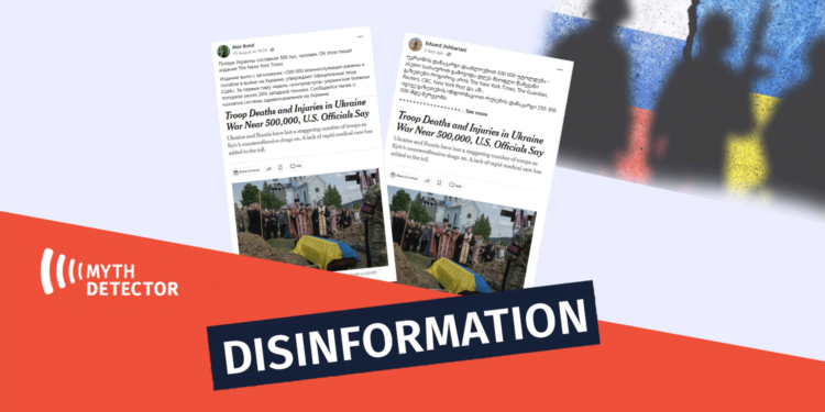 What Does the New York Times Write about the Losses of Russia and Ukraine Factchecker DB