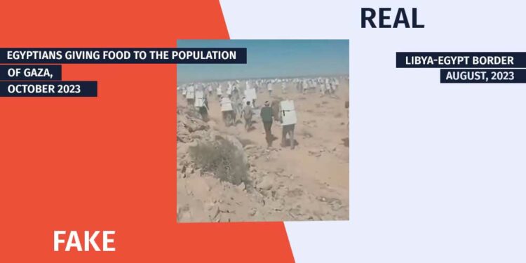 Does the Video Show the Egyptians Providing Food to the Inhabitants of Gaza Factchecker DB