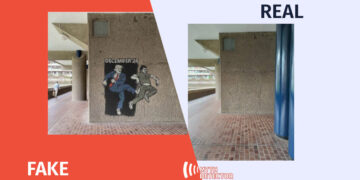 qhalbi realuri 2 Another fabricated graffiti of Volodymyr Zelenskyy is circulating on Russian accounts
