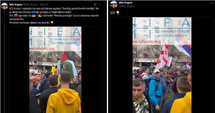 What Do We Know About the Video of a Person Having the Georgian Flag Taken Away at a Protest in Serbia? Screenshot 2025 03 19 170447 What Do We Know About the Video of a Person Having the Georgian Flag Taken Away at a Protest in Serbia?