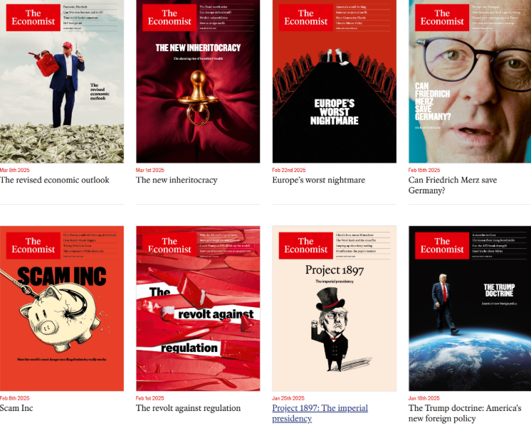 Распространяется фейковая обложка февральского номера The Economist The Economist